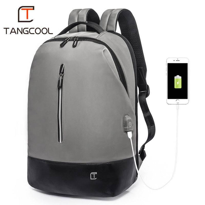 OPM New Men's Wear-Resistant Oxford Charging Backpack Casual Multi-Compartment Waterproof Backpack Computer Backpack - OPM Clothing