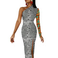 OP LADY Half Sleeve Slit Dress-OPM Clothing