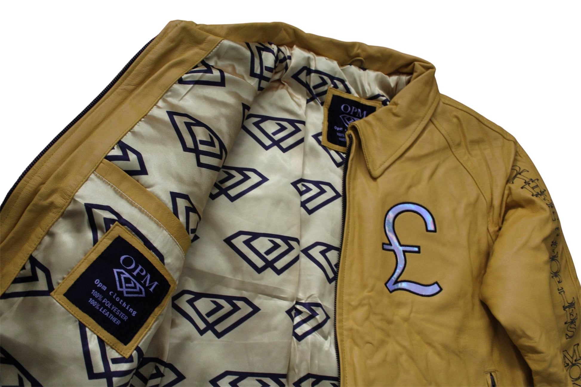 OPM YELLOW MONEY MAKER HOLOGRAPHIC JACKET - OPM Clothing