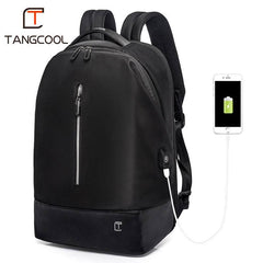 OPM New Men's Wear-Resistant Oxford Charging Backpack Casual Multi-Compartment Waterproof Backpack Computer Backpack - OPM Clothing