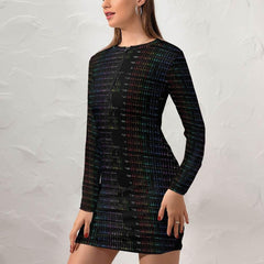 Women's OPM HIStory Zipper Long Sleeve Hip Dress - OPM Clothing