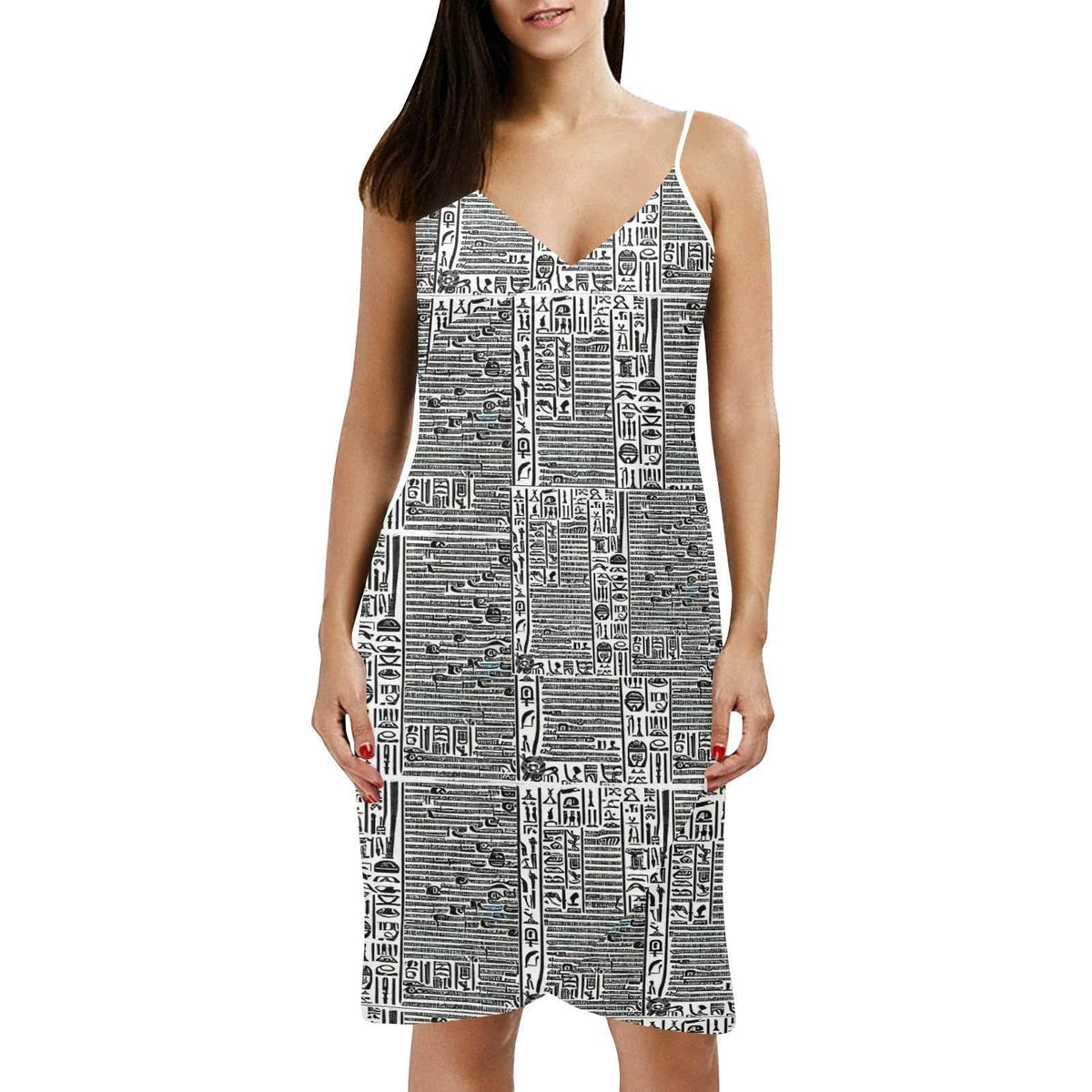 Spaghetti Strap Backless Beach Dress (D65) - OPM Clothing