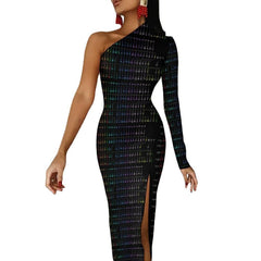 OPM History Half Sleeve Slit Dress - OPM Clothing