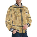 New Men's OPM Striped Trim Bomber Jacket- OPM Clothing