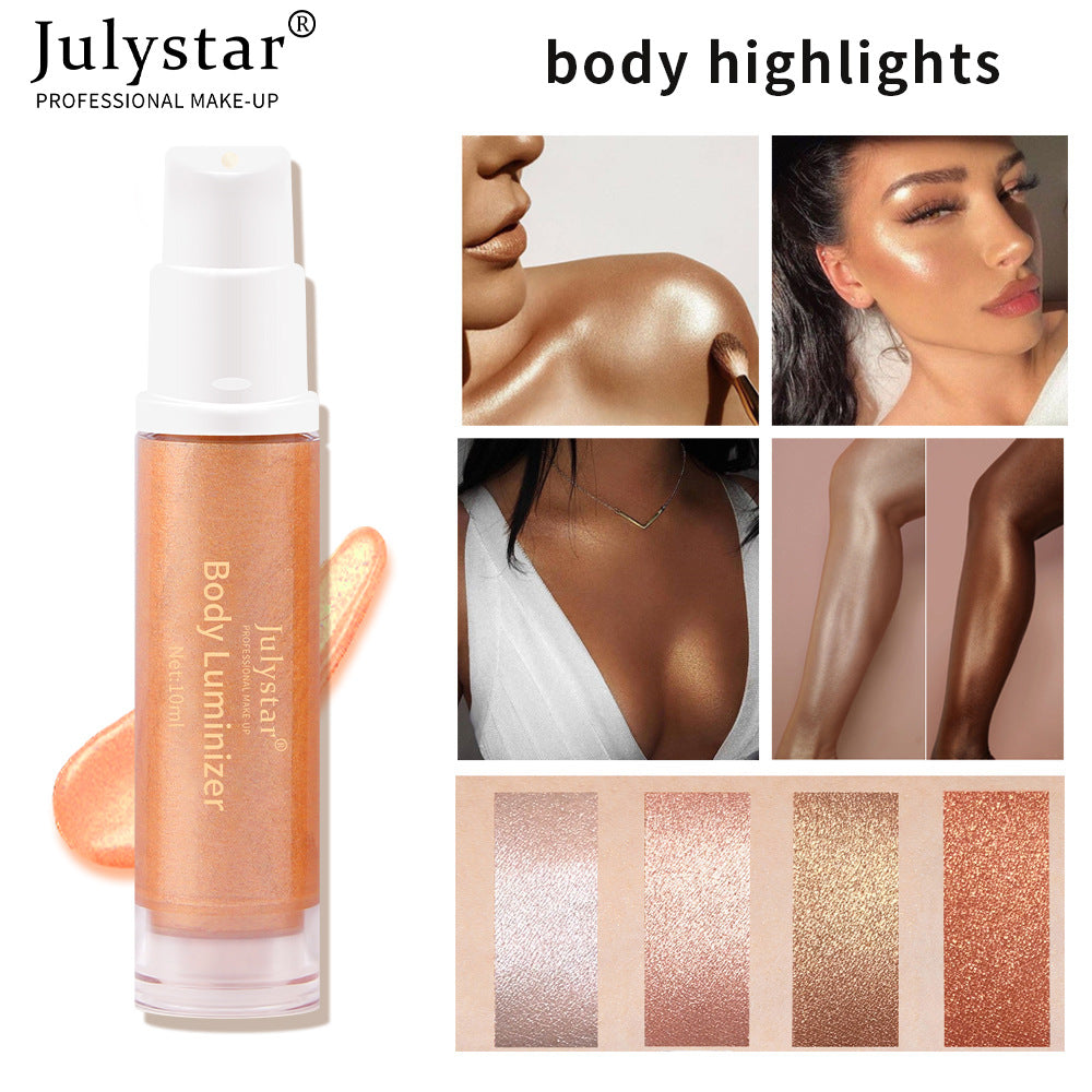 New OP LADY Full-Body Beach Sexy Highlighter Lotion Brightening Skin And Brightening Highlighter Liquid Milk Body Highlighter