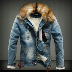 OPM Men Thick Style Jeans Jacket Coat - OPM Clothing