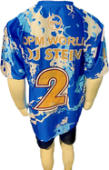 Back view of professional football kit showing sublimation print and athletic 