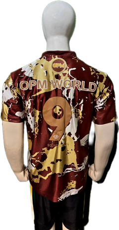 The Elite: OPM World Football Jersey, Burgundy and Gold