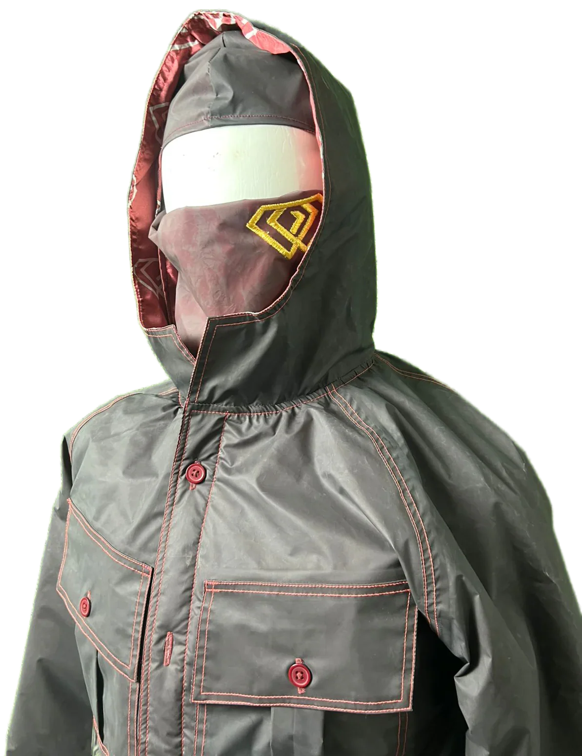 Obsidian heat-reactive jacket changing colour, technical streetwear jacket with YKK zips, OPM Clothing outerwear.