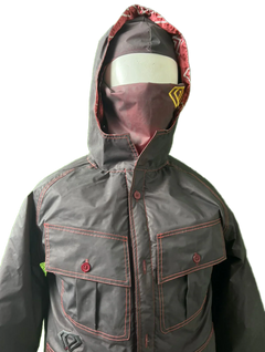 Obsidian heat-reactive jacket changing colour, technical streetwear jacket with YKK zips, OPM Clothing outerwear.