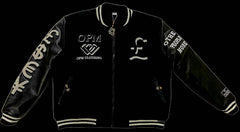 OPM BLACK (UNIVERSITY OF CRIME) VARSITY JACKET - OPM Clothing