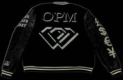 OPM BLACK (UNIVERSITY OF CRIME) VARSITY JACKET - OPM Clothing