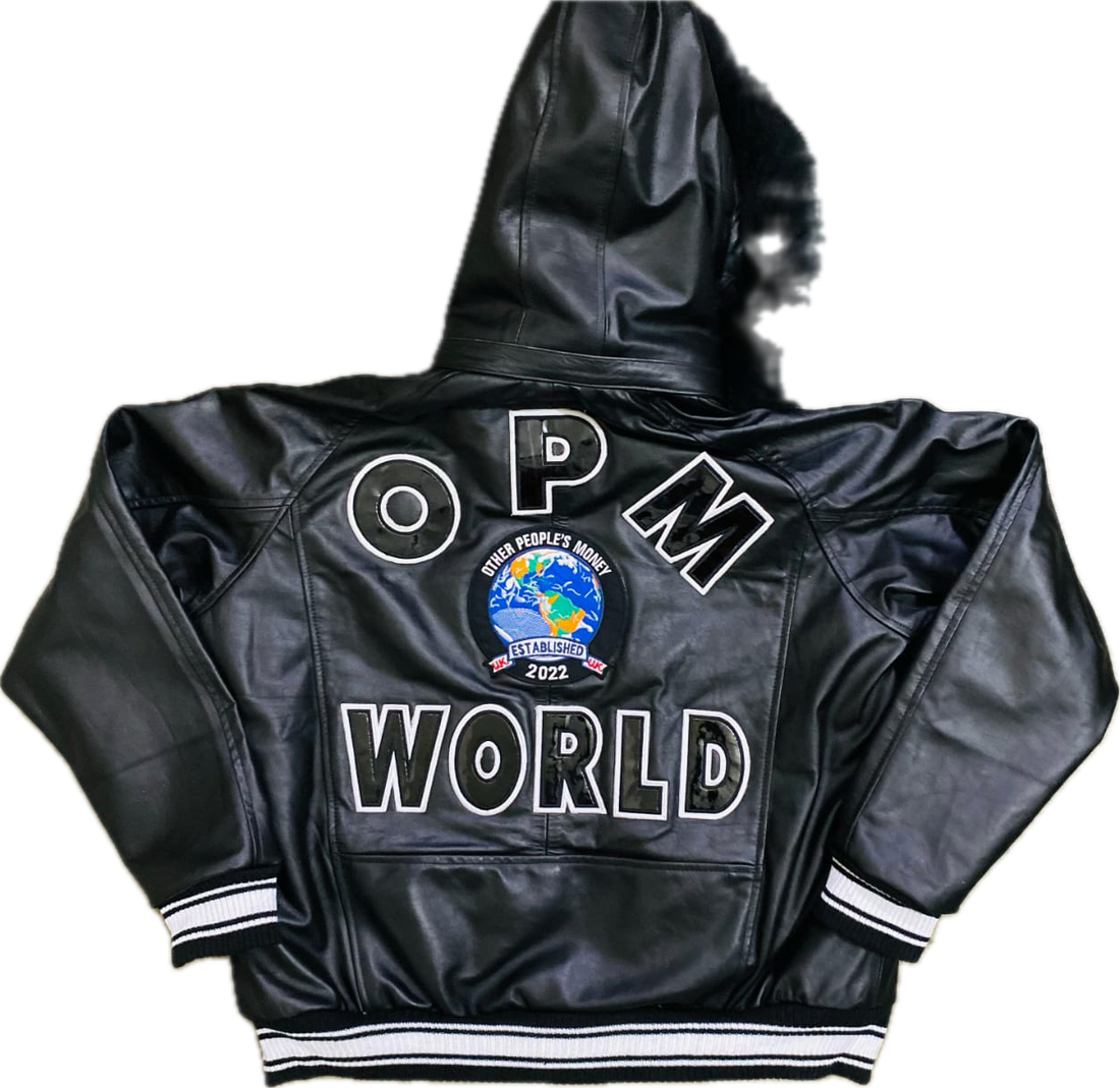 BLACK OPM WORLD JACKET WITH FUR