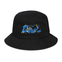 OPM GRAFF PRINT Denim bucket hat - OPM Clothing