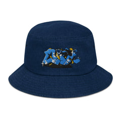 OPM GRAFF PRINT Denim bucket hat - OPM Clothing