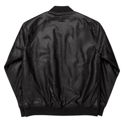 OPM BLACK INSIGNIA Leather Bomber Jacket - OPM Clothing