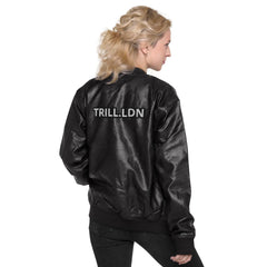 TRILL.LDN Leather Bomber Jacket - OPM Clothing
