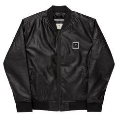 OPM BLACK INSIGNIA Leather Bomber Jacket - OPM Clothing