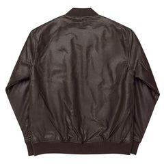OPM BLACK INSIGNIA Leather Bomber Jacket - OPM Clothing