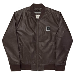 OPM BLACK INSIGNIA Leather Bomber Jacket - OPM Clothing