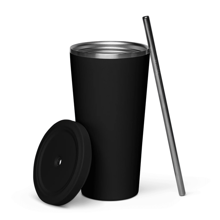 OPM QR Insulated tumbler with a straw - OPM Clothing