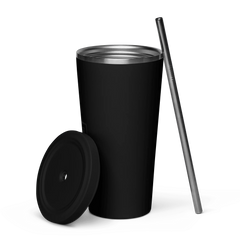 OPM QR Insulated tumbler with a straw - OPM Clothing