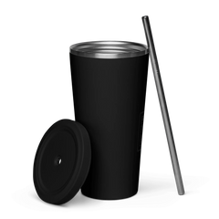 OPM QR Insulated tumbler with a straw - OPM Clothing