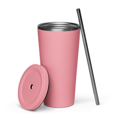 OPM QR Insulated tumbler with a straw - OPM Clothing