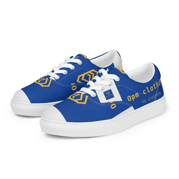 Opm insignia lace-up canvas shoes - OPM Clothing