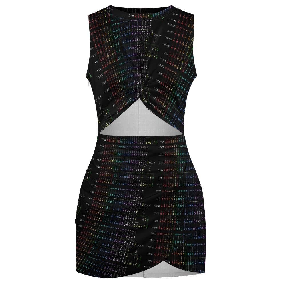 OP LADY Navel-Baring Cross-Fit Hip Skirt - OPM Clothing