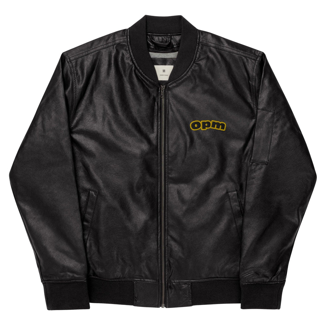 Opm origin Leather Bomber Jacket - OPM Clothing