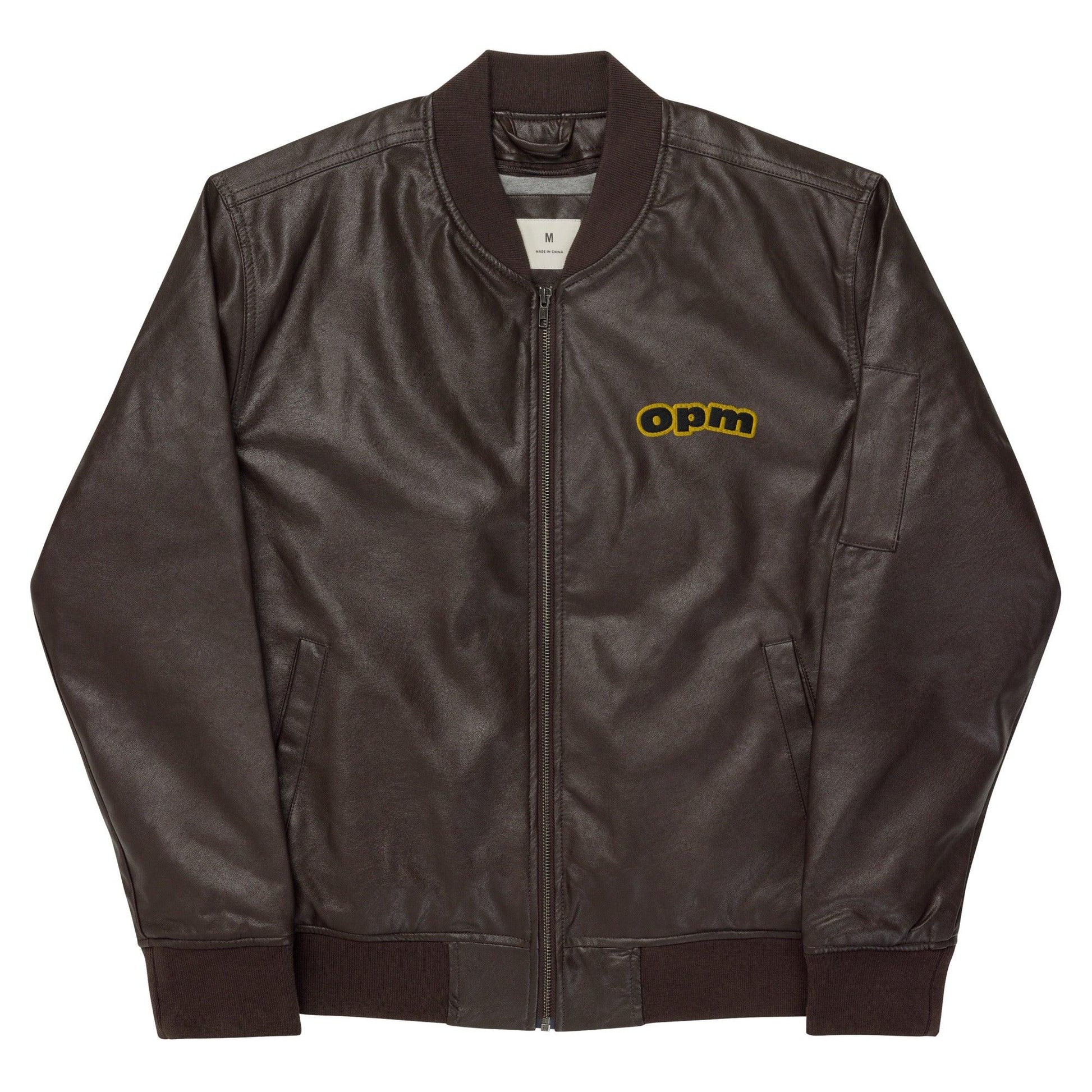 Opm origin Leather Bomber Jacket - OPM Clothing