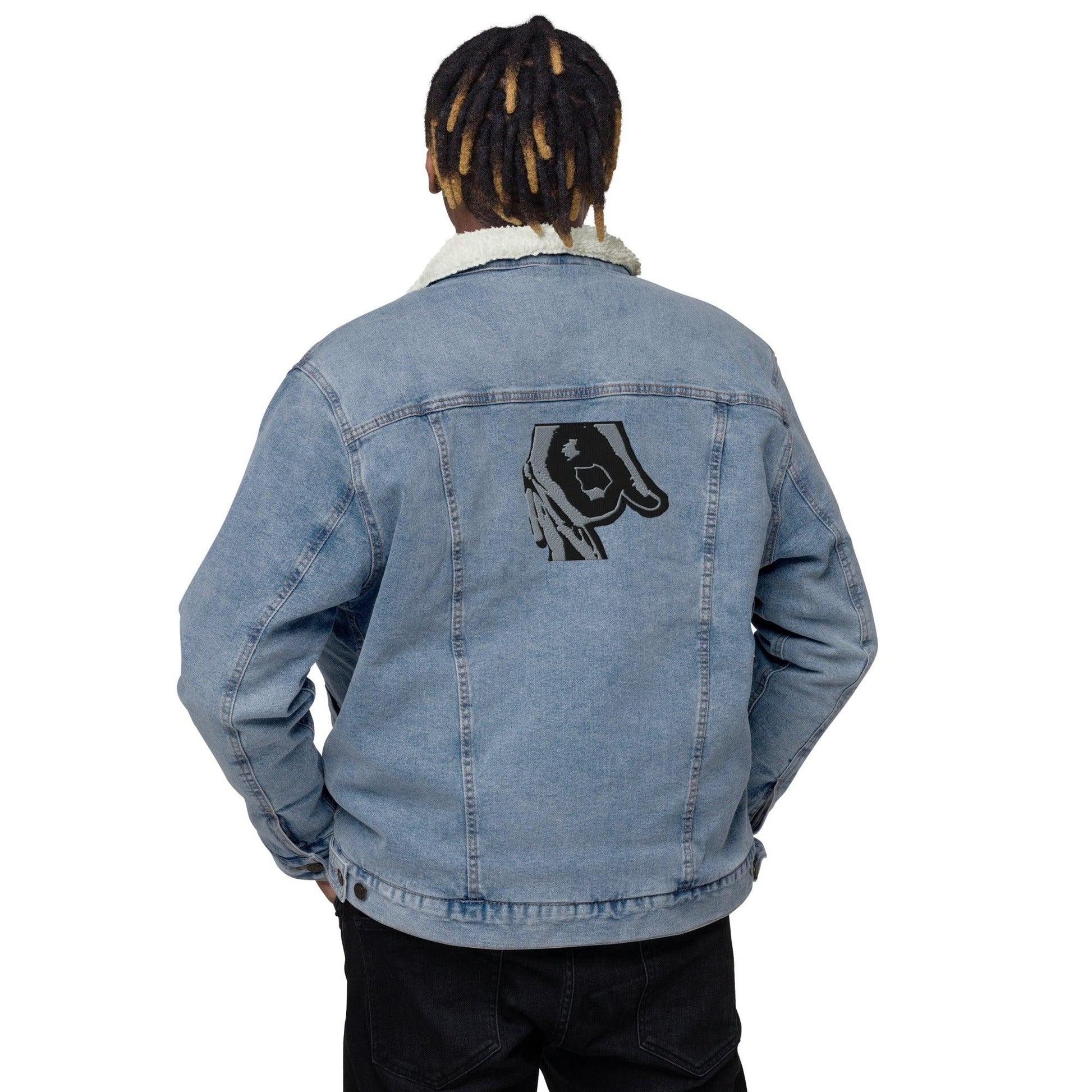 opm retro Unisex denim sherpa jacket - OPM Clothing