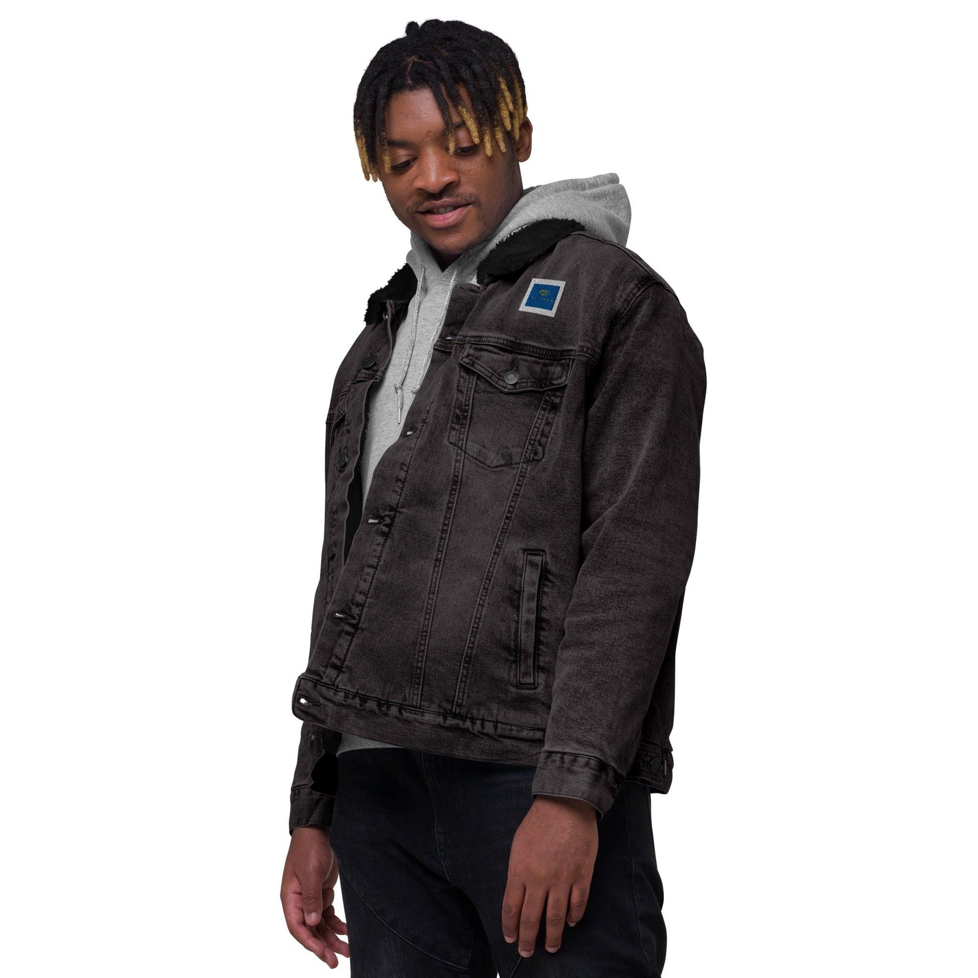 opm retro Unisex denim sherpa jacket - OPM Clothing