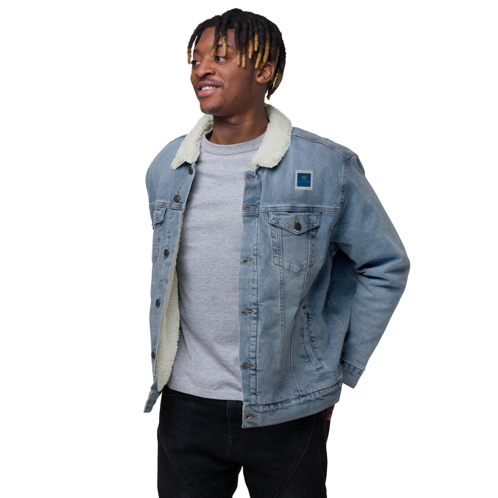 opm retro Unisex denim sherpa jacket - OPM Clothing