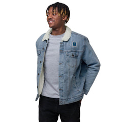 opm retro Unisex denim sherpa jacket - OPM Clothing