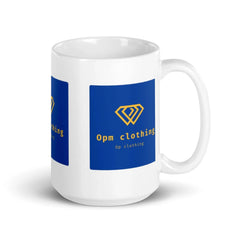 Opm White glossy mug - OPM Clothing