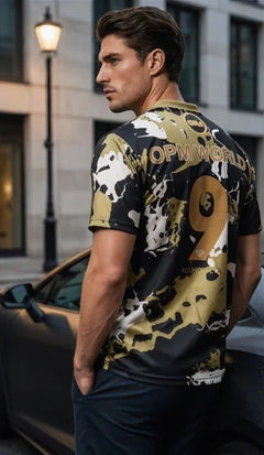 The Elite: OPM World Football Jersey, Black and Gold