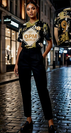 The Elite: OPM World Football Jersey, Black and Gold