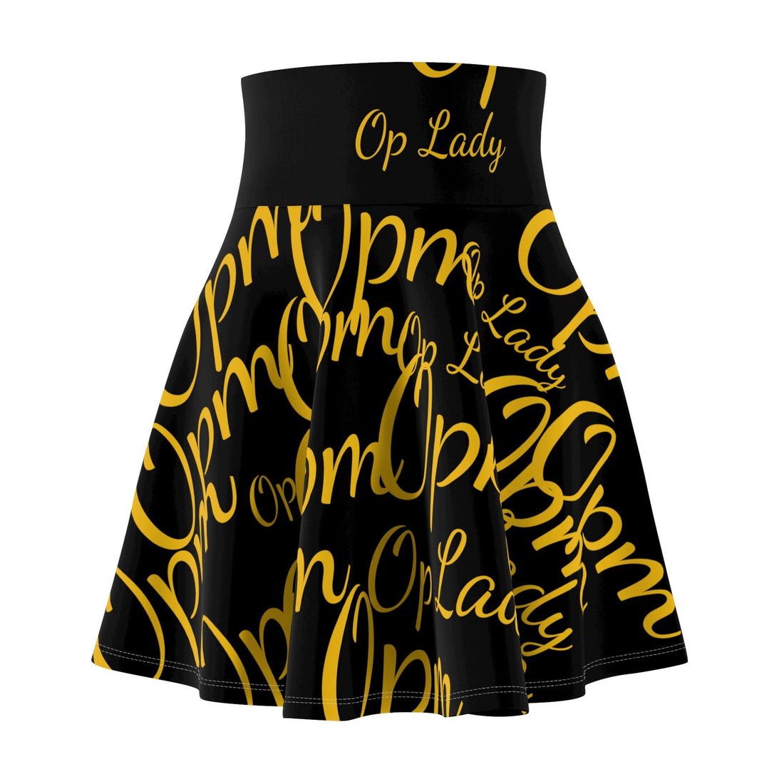 Opm op lady black Women's Skater Skirt - OPM Clothing