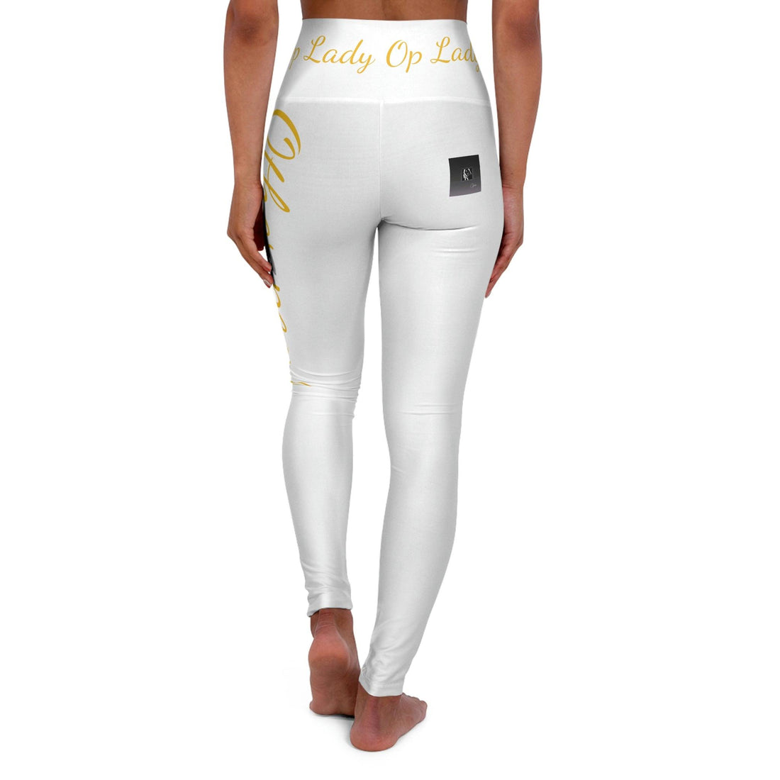 Opm op lady white High Waisted Yoga Leggings - OPM Clothing