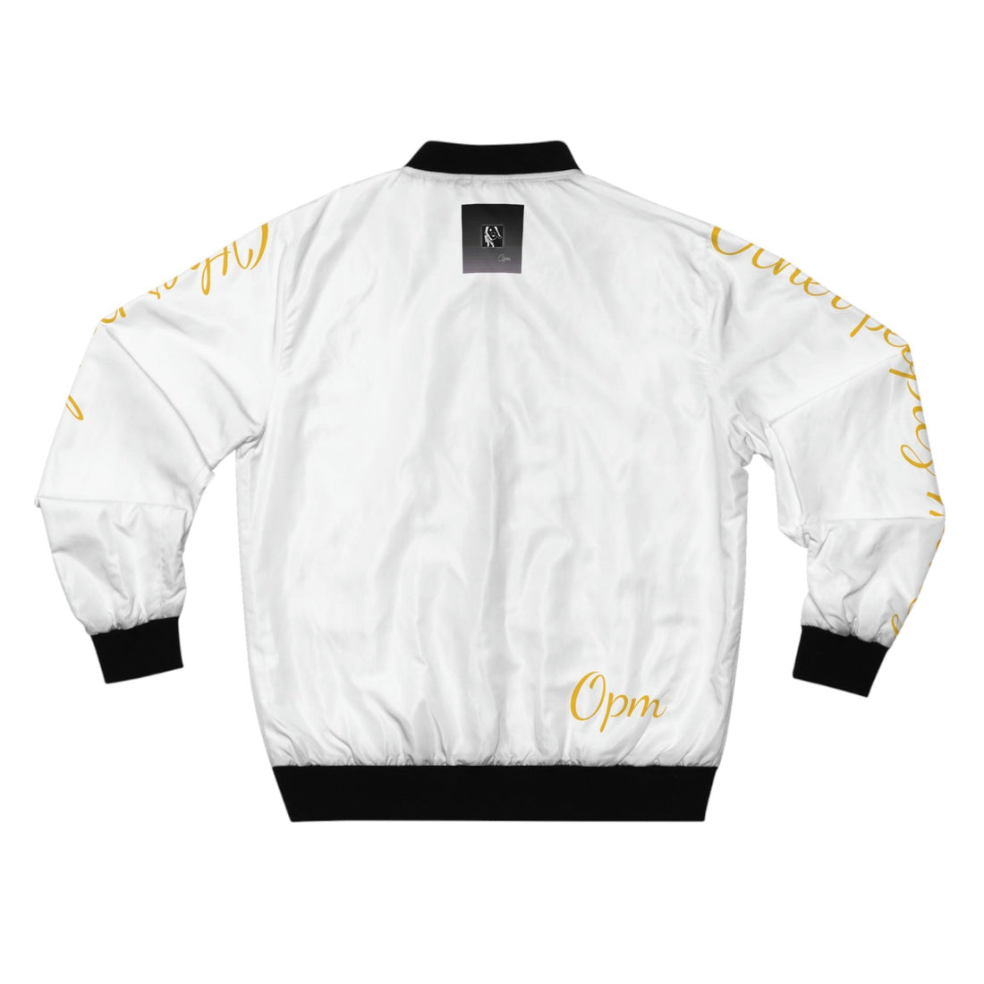 white OPM Bomber Jacket - OPM Clothing