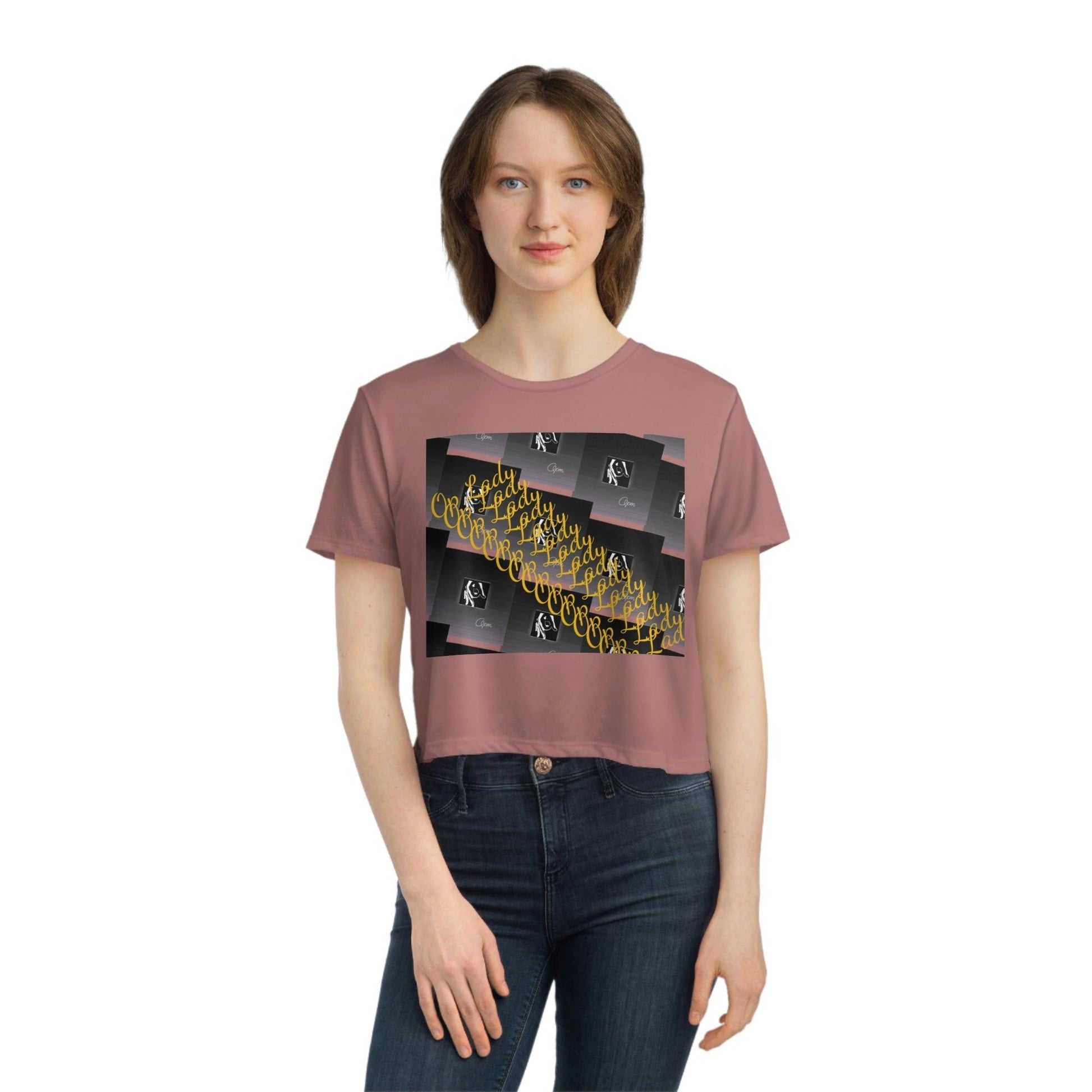 Women's OPM (Op Lady) Flowy Cropped Tee - OPM Clothing